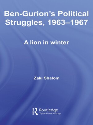cover image of Ben-Gurion's Political Struggles, 1963-1967